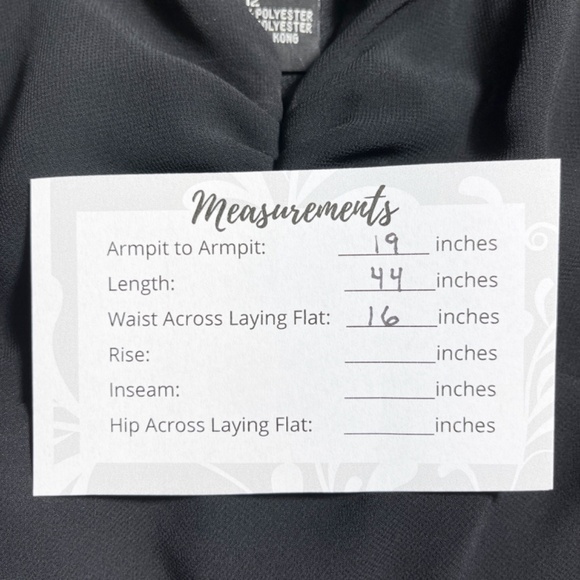 Vintage AGB Dress byer California Black Chiffon Dress – Size 12 - Picture 6 of 6